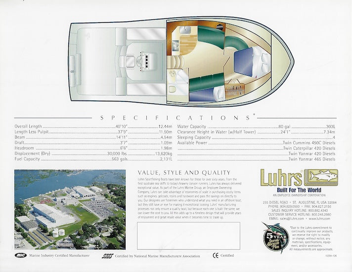 Luhrs 40 Open Brochure