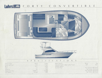 Luhrs 40 Convertible Brochure