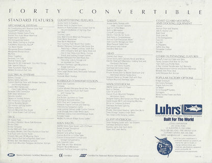 Luhrs 40 Convertible Brochure