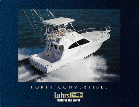 Luhrs 40 Convertible Brochure