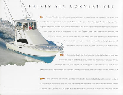 Luhrs 36 Convertible Brochure