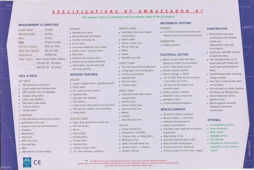 Gulf Craft Ambassador 41 Brochure