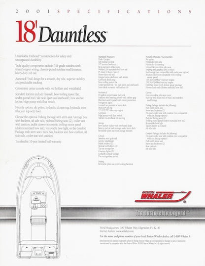 Boston Whaler Dauntless 18 Brochure