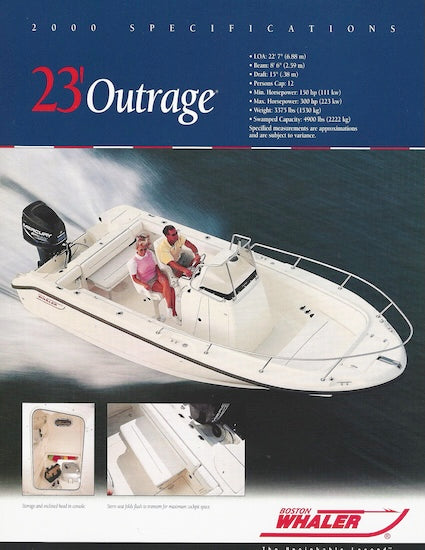 Boston Whaler Outrage 23 Brochure