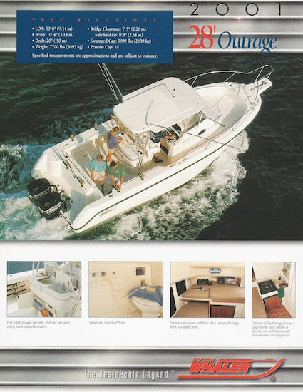 Boston Whaler Outrage 28 Brochure