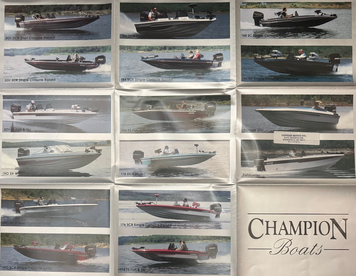 Champion 1980s Poster Brochure
