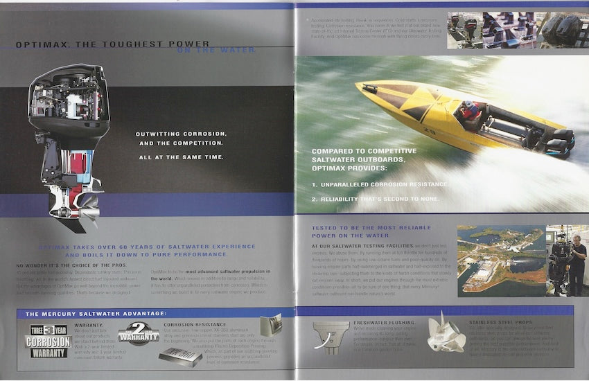 Mercury 2001 Saltwater Outboard Brochure