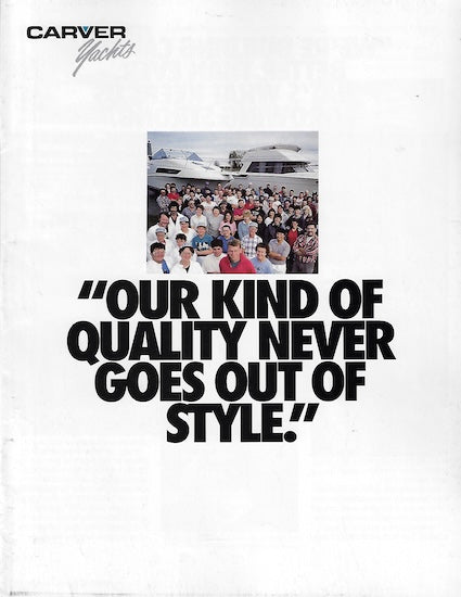 Carver 1992 Brochure