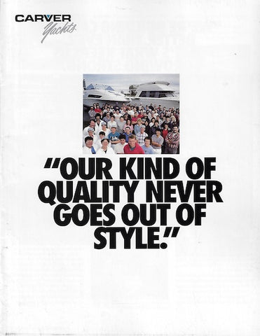 Carver 1992 Brochure