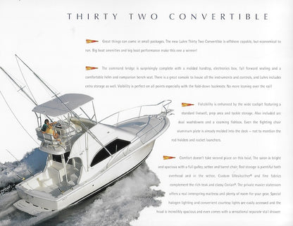 Luhrs 32 Convertible Brochure