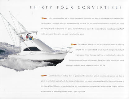 Luhrs 34 Convertible Brochure