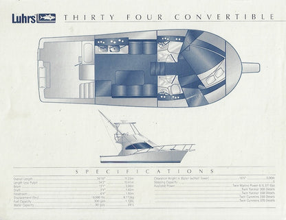 Luhrs 34 Convertible Brochure