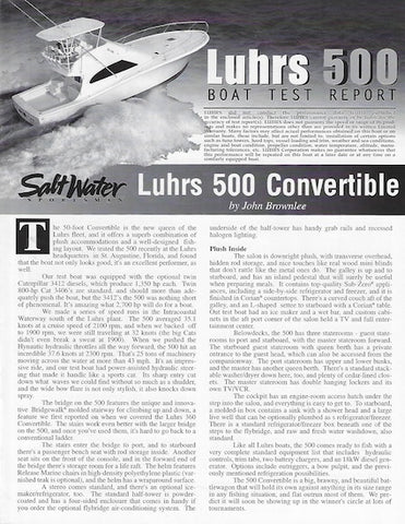Luhrs 500 Convertible Magazine Reprint Brochure