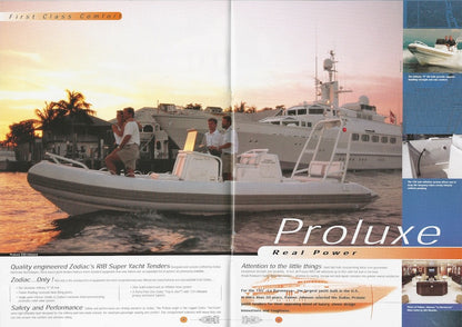 Zodiac 2001 Semi Rigid Brochure