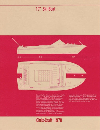 Chris Craft Ski Boat 17 Specification Brochure