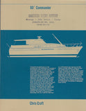 Chris Craft Commander 60 Specification Brochure