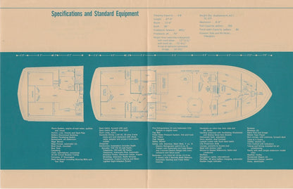 Chris Craft Commander 47 Specification Brochure