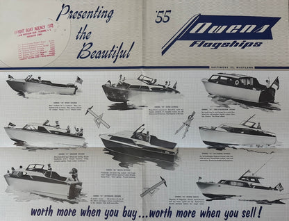 Owens 1955 Flagships Poster Brochure