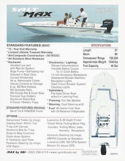 Salt Max SX-18 & SX-21 Brochure
