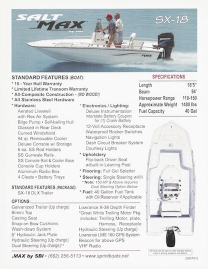 Salt Max SX-18 & SX-21 Brochure