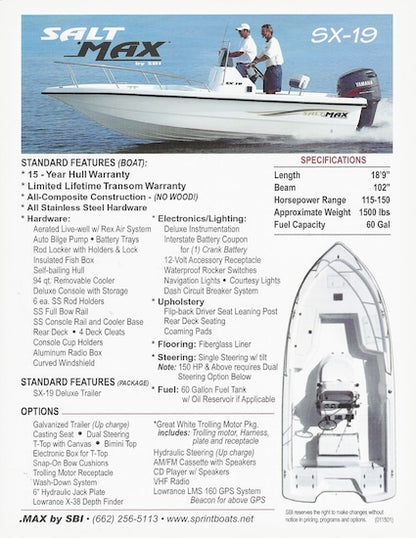 Salt Max SX-19 & SX-22 Brochure