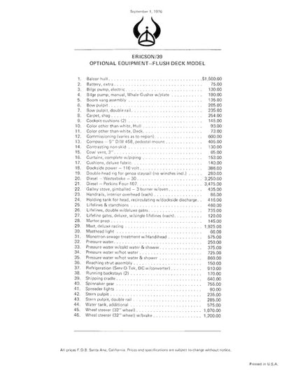 Ericson 39 Digital Brochure