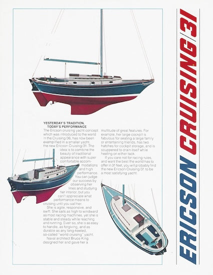 Ericson Cruising 31 Preliminary Brochure