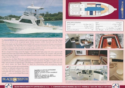 Black Watch 34 Specification Brochure (Australia)