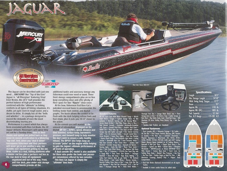 Bass Cat 2001 Brochure