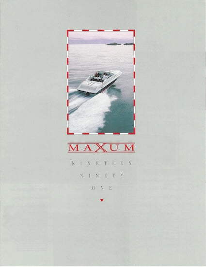 Maxum 1991 Brochure