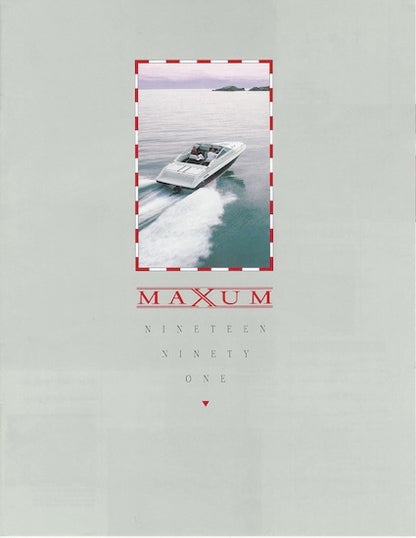 Maxum 1991 Brochure