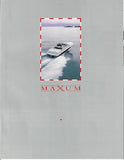 Maxum 1991 Brochure