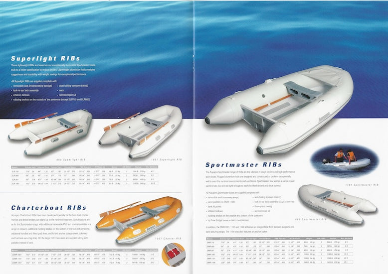 Aquapro 2001 Inflatables Brochure
