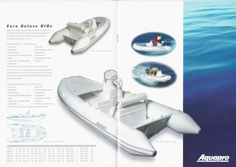 Aquapro 2001 Inflatables Brochure