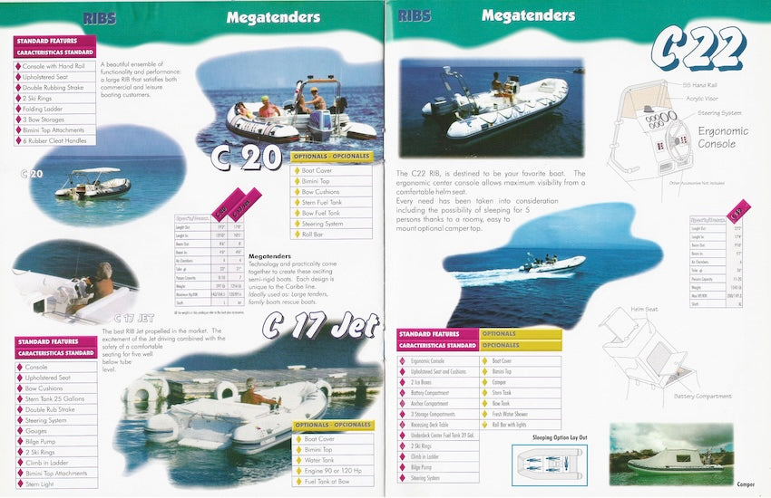 Caribe 2001 Inflatables Brochure