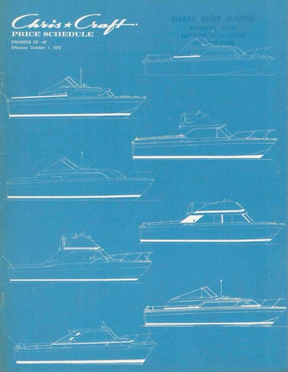 Chris Craft 1973 Cruisers Price List