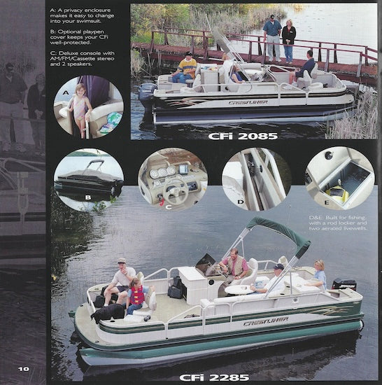 Crestliner 2002 Pontoon & Deck Boat Brochure