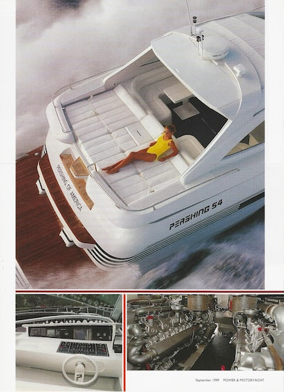 Pershing 54 Power & Motoryacht Magazine Reprint Brochure