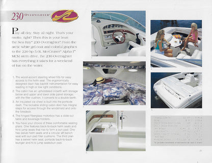 Sea Ray 1998 Sport Boats Brochure