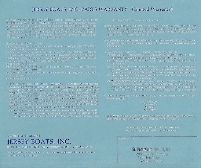 Jersey 40 Dawn Specification Brochure