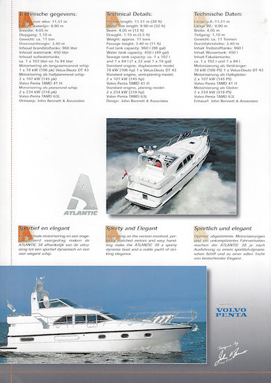 Holland Boat Atlantic 38 Brochure