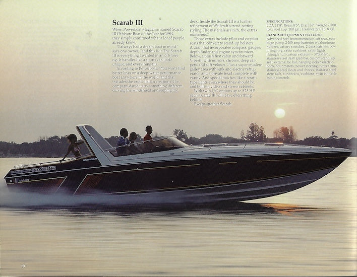 Wellcraft 1985 Performance Brochure