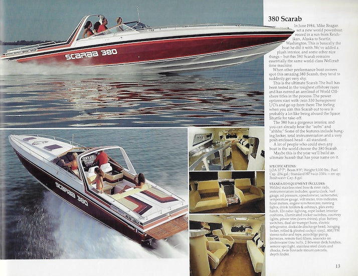 Wellcraft 1985 Performance Brochure