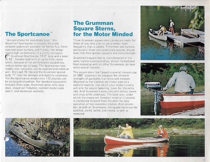 Grumman 1978 Canoe Brochure SailInfo I