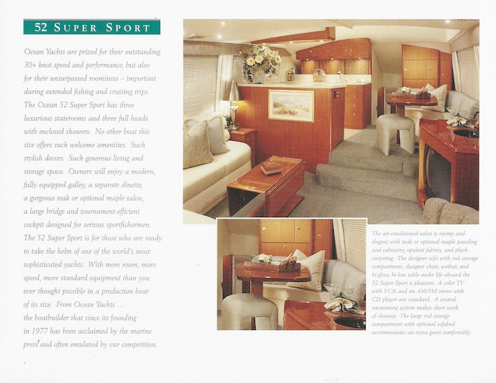 Ocean 52 Super Sport Brochure