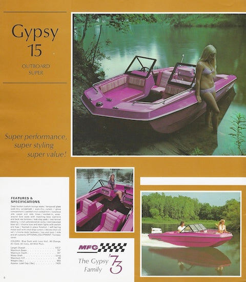 MFG 1973 Oversize Runabouts Brochure