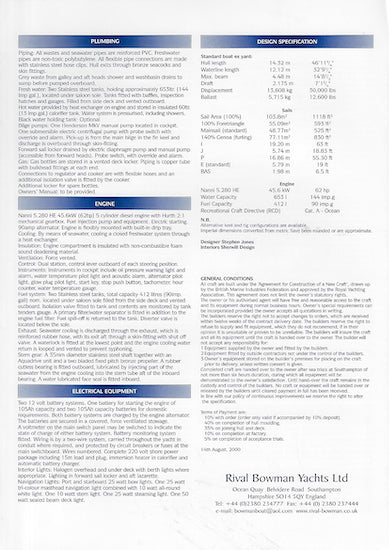 Starlight 46 Specification Brochure