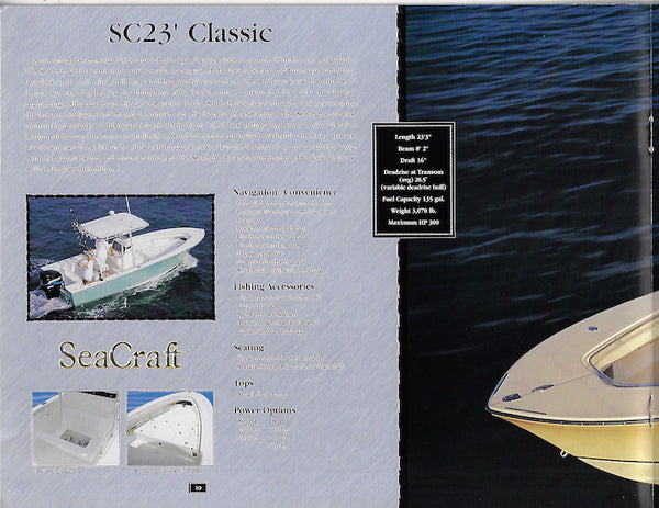 Seacraft 2001 Brochure – SailInfo I boatbrochure.com