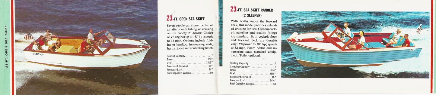Chris Craft 1961 Sea Skiff Mini Brochure