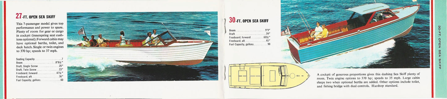Chris Craft 1961 Sea Skiff Mini Brochure